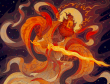 中国上古神话水火之神：祝融